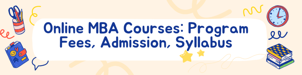 Online MBA Degree Course